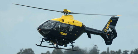 helicopter police wales north