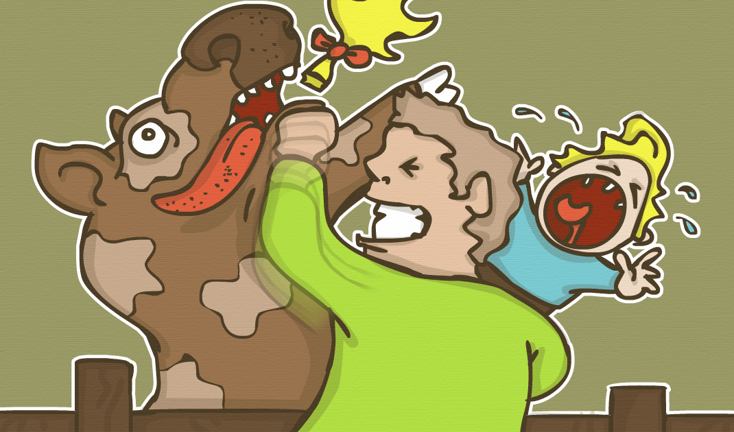 A Daily Doodle Cow Punch