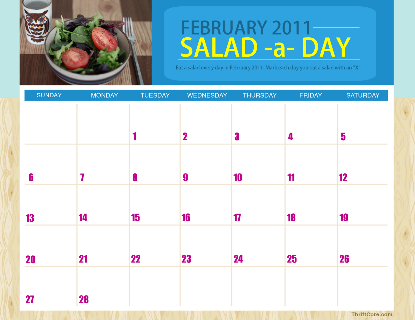 Tag, You're It The Salad a Day Challenge