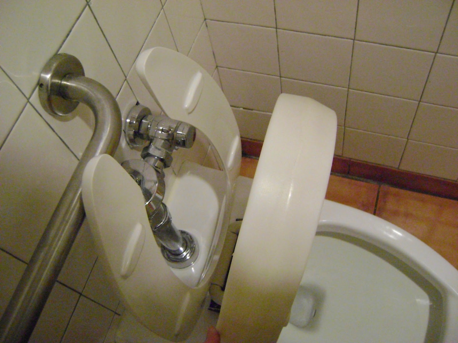 Extra thick toilet seats.
