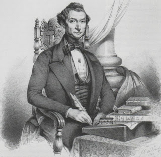 Mozes Salomon Polak, in 1850 getekend door medelid van Post Nubila Lux J.C. de Vries; lithografie van M.J. Dessaur