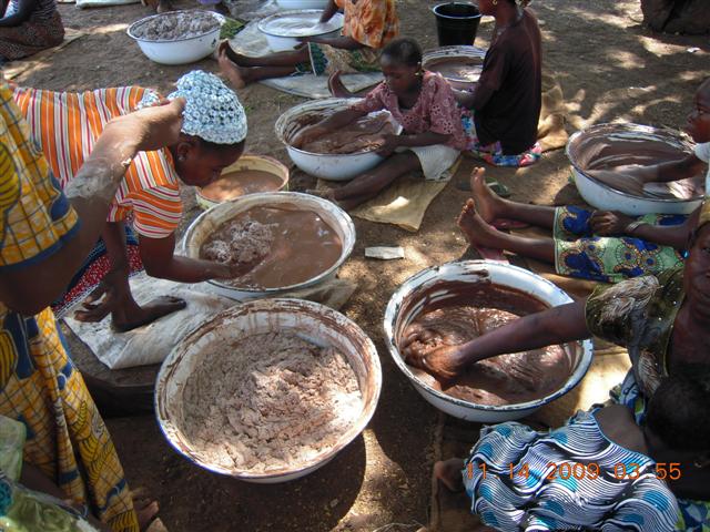 Mixing shea butter