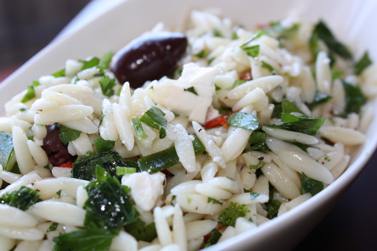 Nutrition as Nature Intended Greek Orzo Pasta Salad