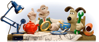 Wallace & Gromit วอลเลซ และ กรอมมิท (Thailand - Google logo 2009/11/04)