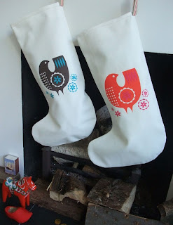Personalised linen christmas stocking with by frenchandsparrow, $25.00 La La Linen: Linen Christmas Stockings