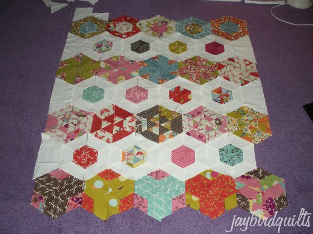Hexagon+quilt+template+free
