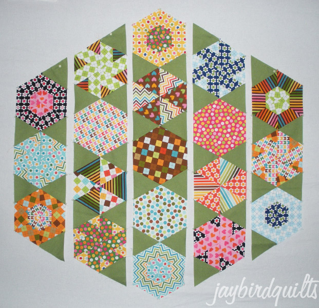 Jaybird Quilts hexagon quilt along... finishing directions