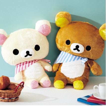 rilakkuma and korilakkuma plush