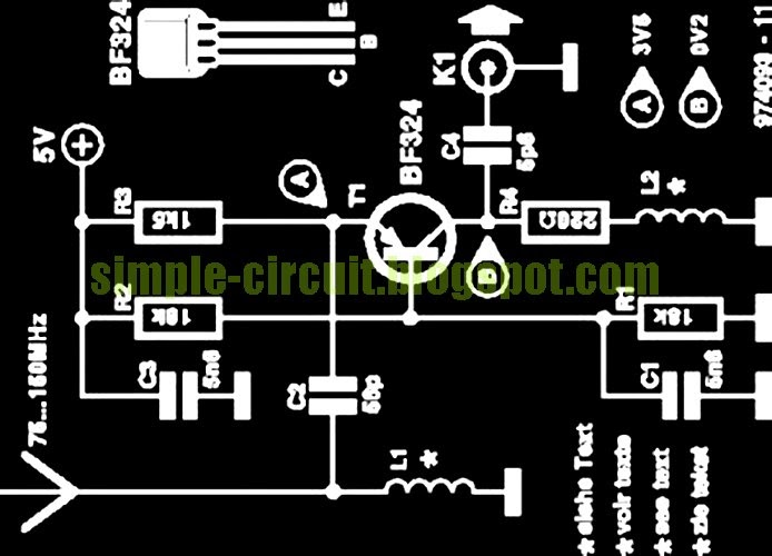 Simple Circuit Design The Simple Wide Band VHF preamplifier circuit