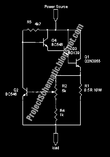 Free Project Circuit Schematic: Adjustable Current Limiter ...