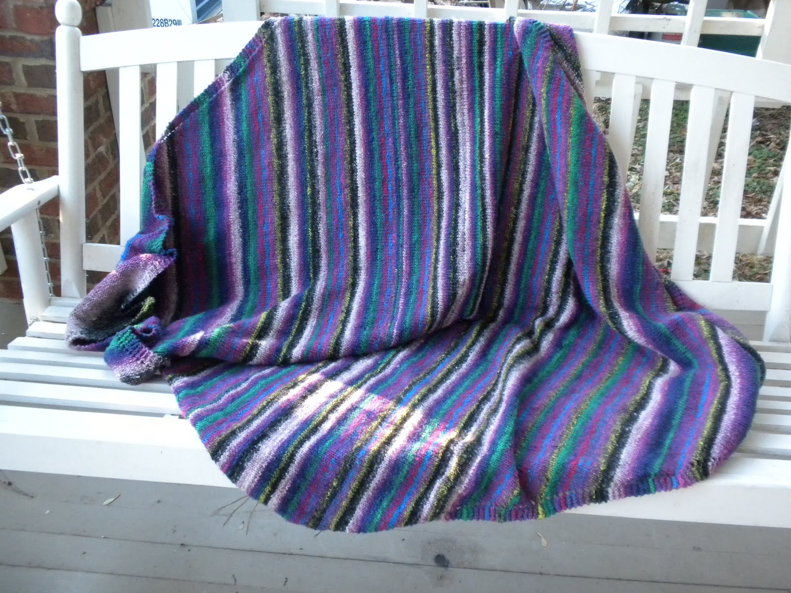 blanket draped