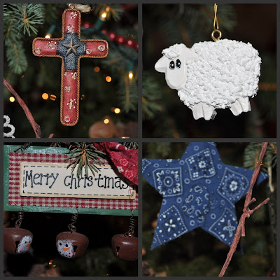 my mom made the sheep ornament