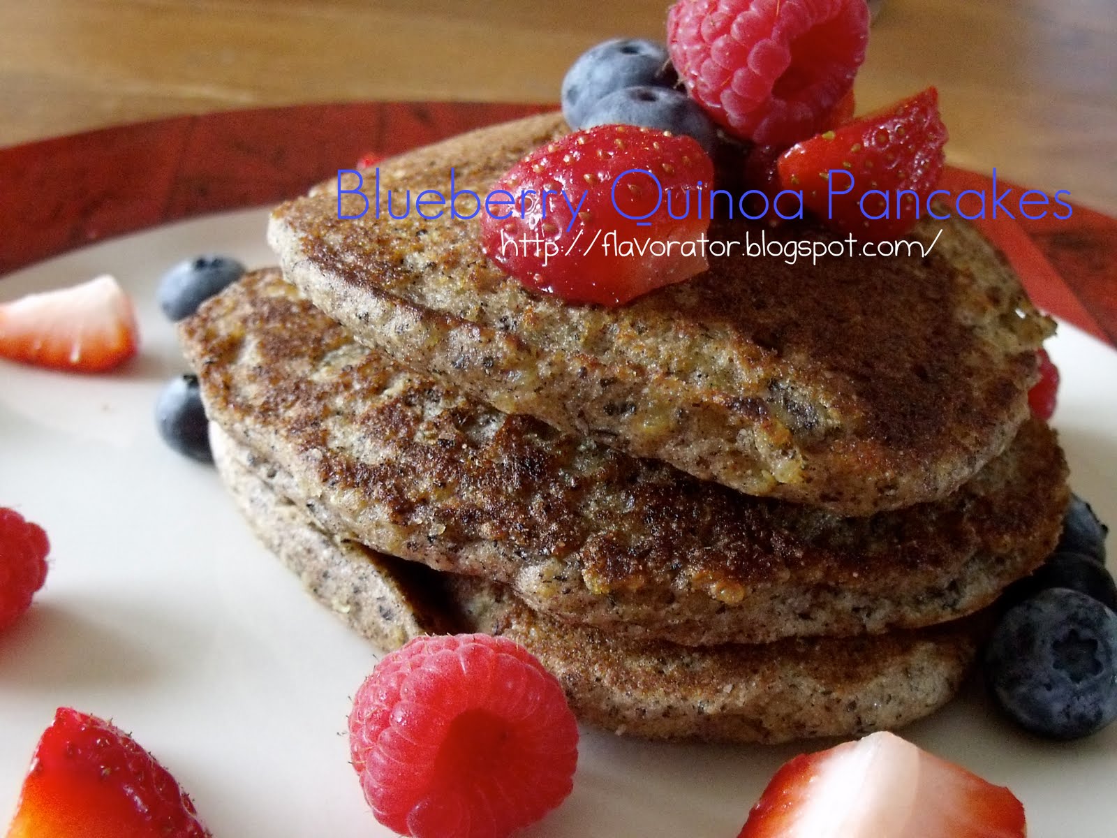 fLAVORATOr Blueberry Quinoa Pancakes + Blueberry Quinoa Scones