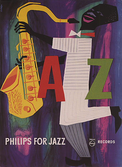 Swejazz Records & Art.: Jazz poster Philips 1950´s