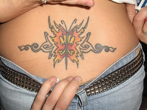 tattoo on lower back for girls. ack tattoos for girls. for