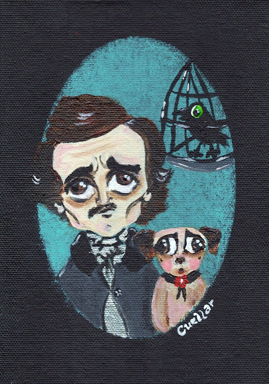 Edgar Allan Poe & Pug Annabel Lee -SOLD