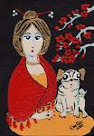 Stir-Fry, The Pug Pearls & Flowers -SOLD
