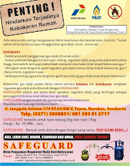 SAFEGUARD Klem ANTI KEBOCORAN GAS ELPIJI