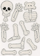 viernes, 29 de octubre de 2010 Imágenes para colorear 1 comentarios (calavera para armar)