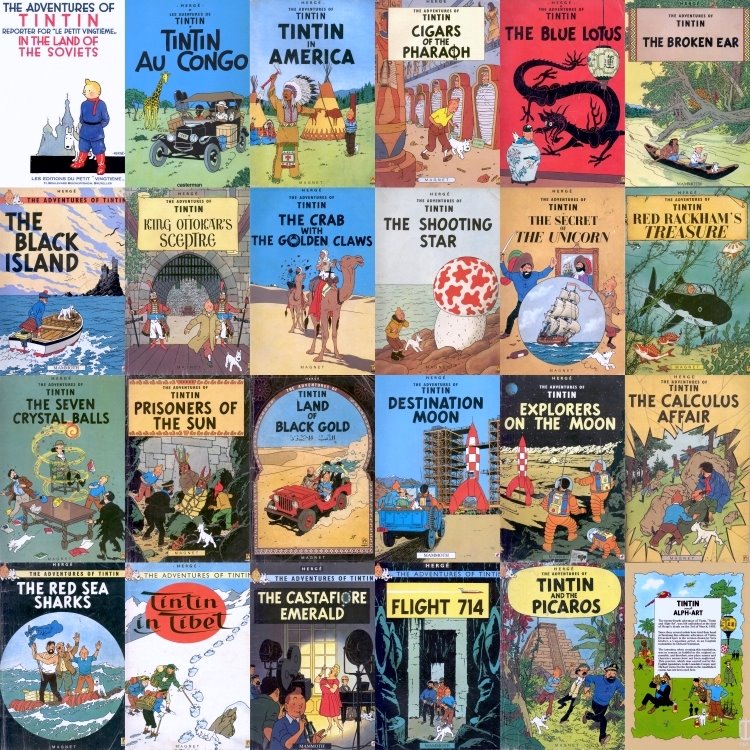Covering Complete Tintin Adventures