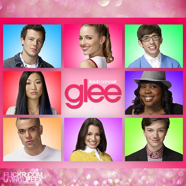 Glee Cast - Live In Concert (FanMade Album Cover). Made by FirefliesEthan