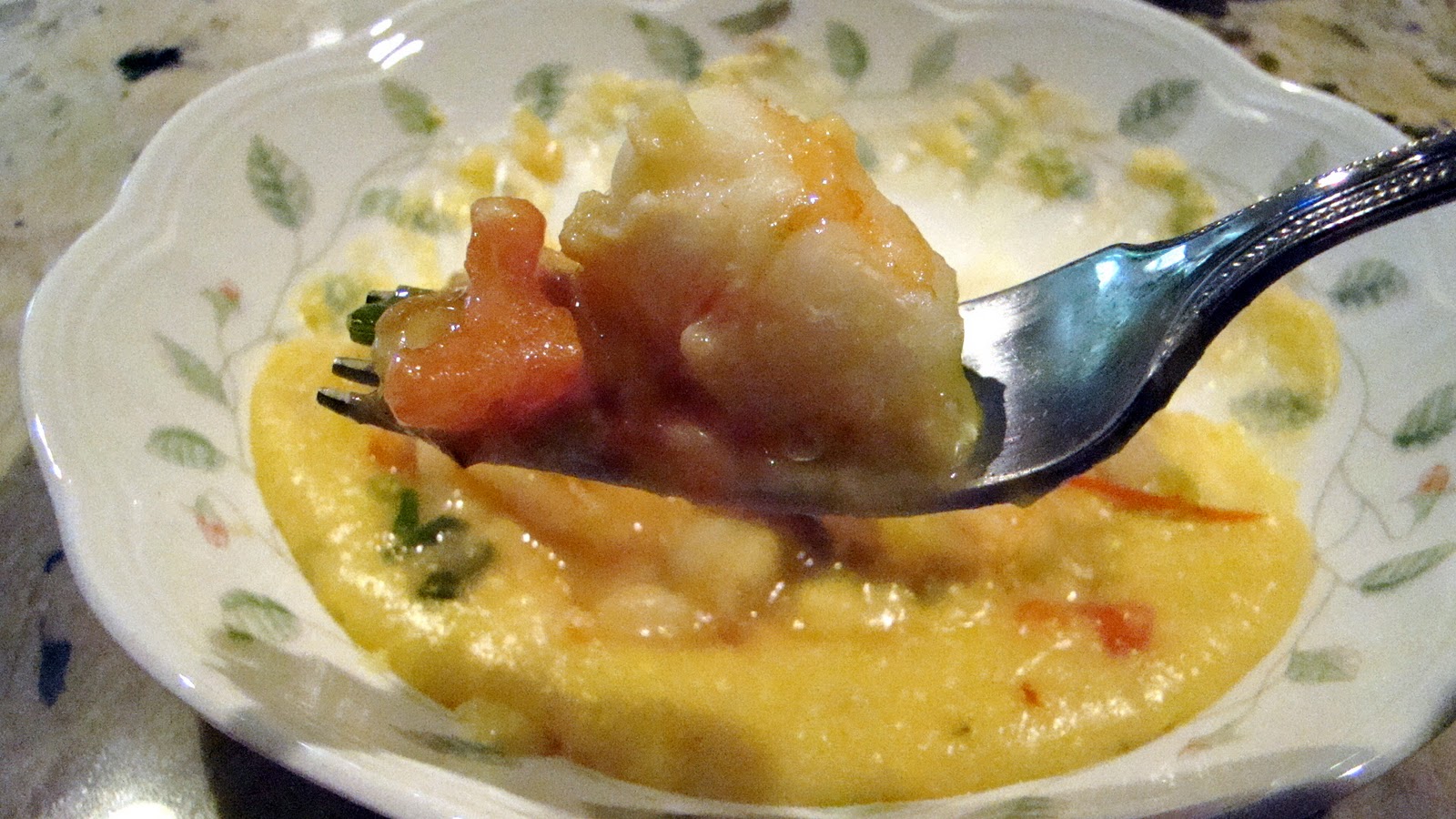 The Bear Cupboard SHRIMP AND SCALLOPS WITH CHEESY GRITS