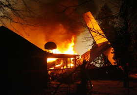 Colgan 3407 accident scene, Feb 12, 2009 - Photo by Bill Wippert/Buffalo News Colgan 3407, BUF
