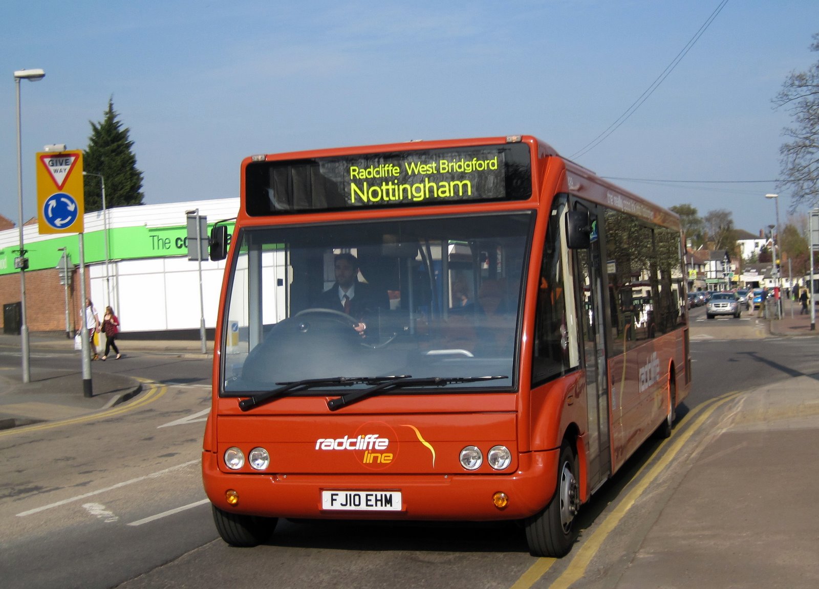 My travels with a Bus Pass Nottingham and Radcliffe 23/4/2010