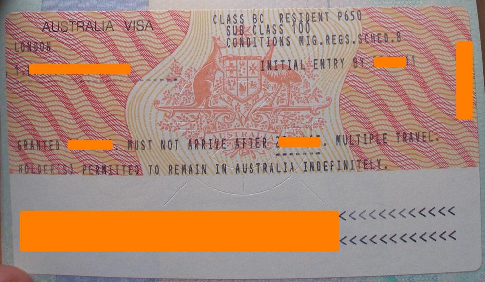 uk visa sticker