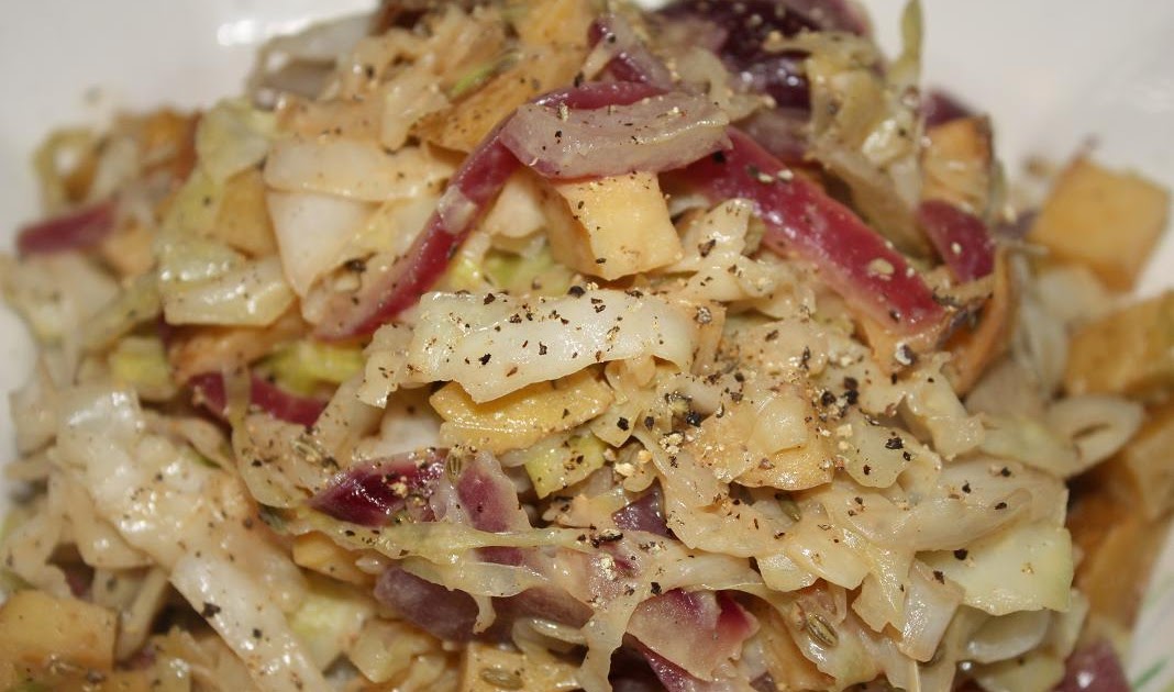 Vegan Epicurean Cabbage, Potatoes and Onions with Mustard