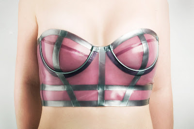 cage+bra Fetish Goes Formal With Couture Rubber Lingerie & Fashions From HMS Latex