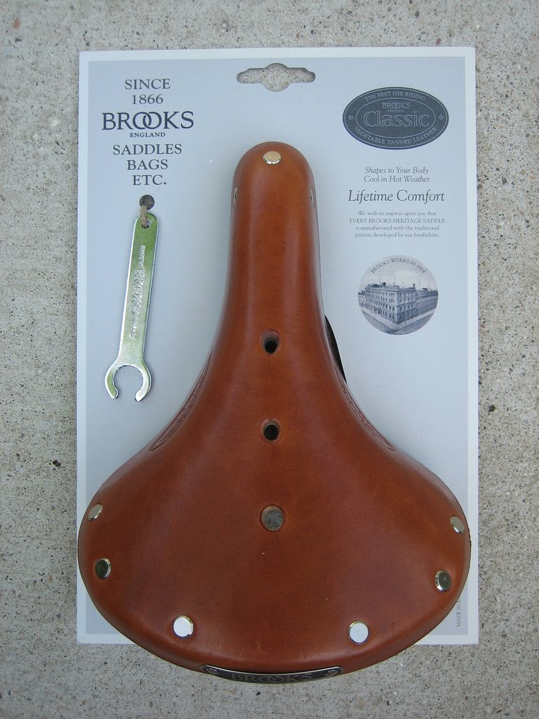 If It's Hip, It's Here (Archives) Leather Engraved Brooks Saddle