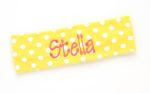 Yellow with White Dot Headband