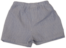 Seersucker Baby Boxer in Navy