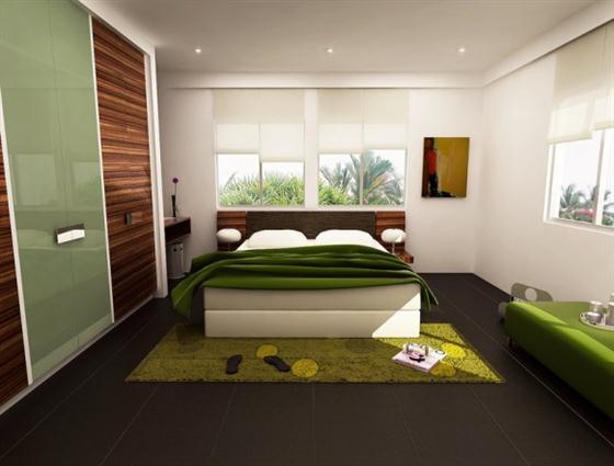 Brighton Beach Green Color Bedrooms Design Ideas Trend 2012