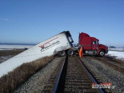tracks on truck