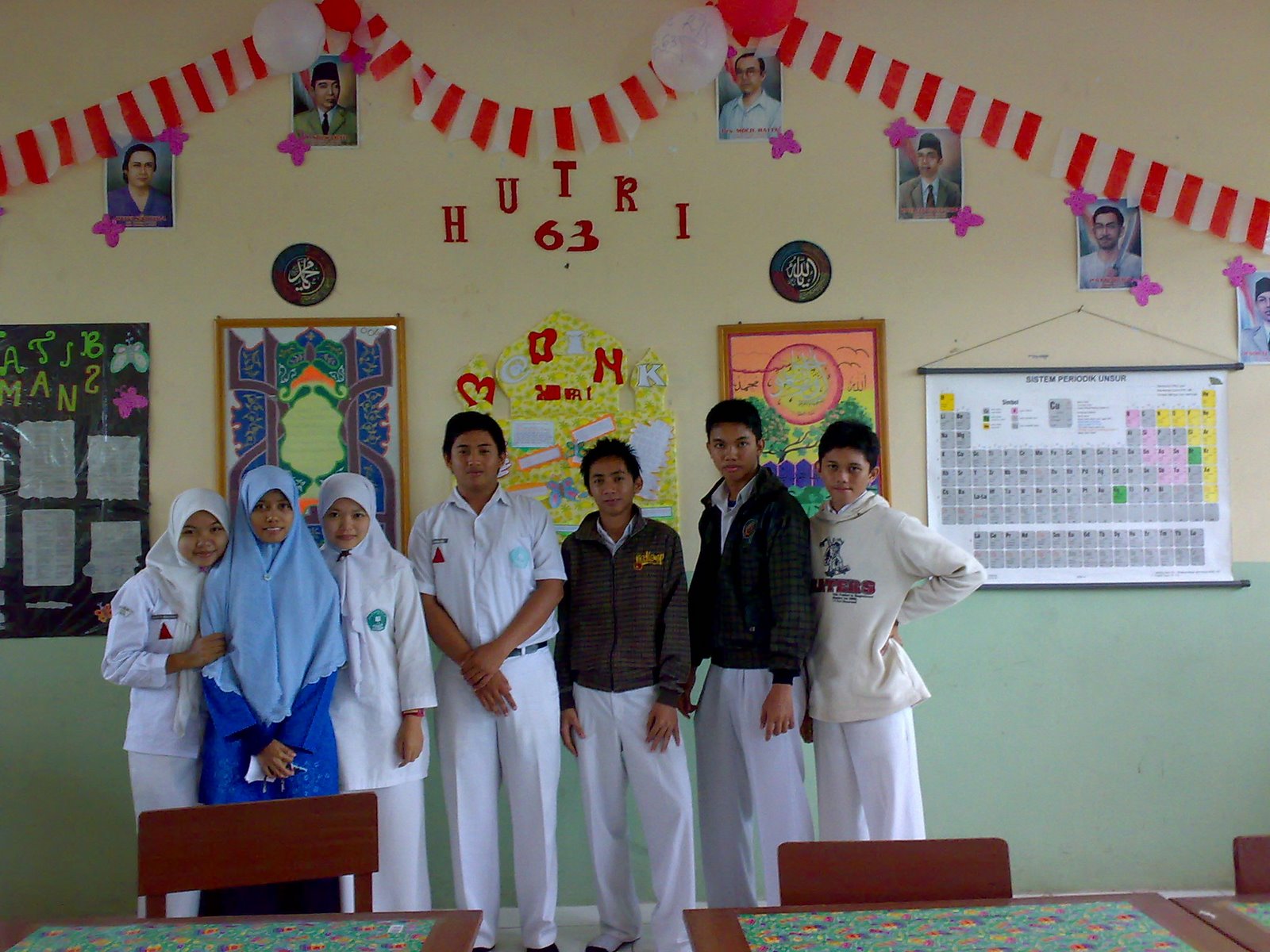 with my students