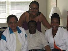 Aunt Louise with Dad, her daughter Carolyn and lil' sis Vonne