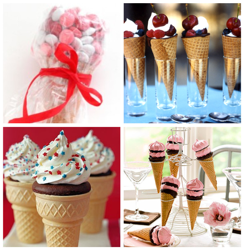 Ice Cream Cones And Cotton Candy - Celebrations at Home