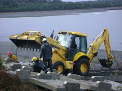 Trabajando en la rampa de Chulín