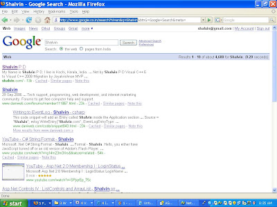the query string generated