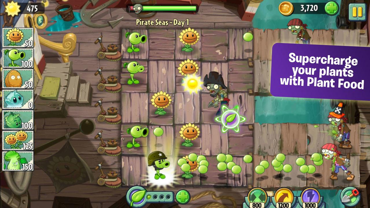 Screenshot Plant vs Zombie 2