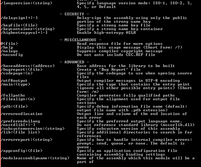 HodentekHelp: How do you open a C# compiler prompt in Windows 10?