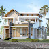 1835 sq-ft 4 BHK mixed roof house