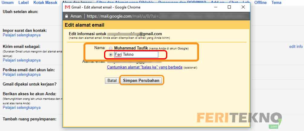 √2 Cara Mengganti Nama Akun Gmail Lewat PC & HP