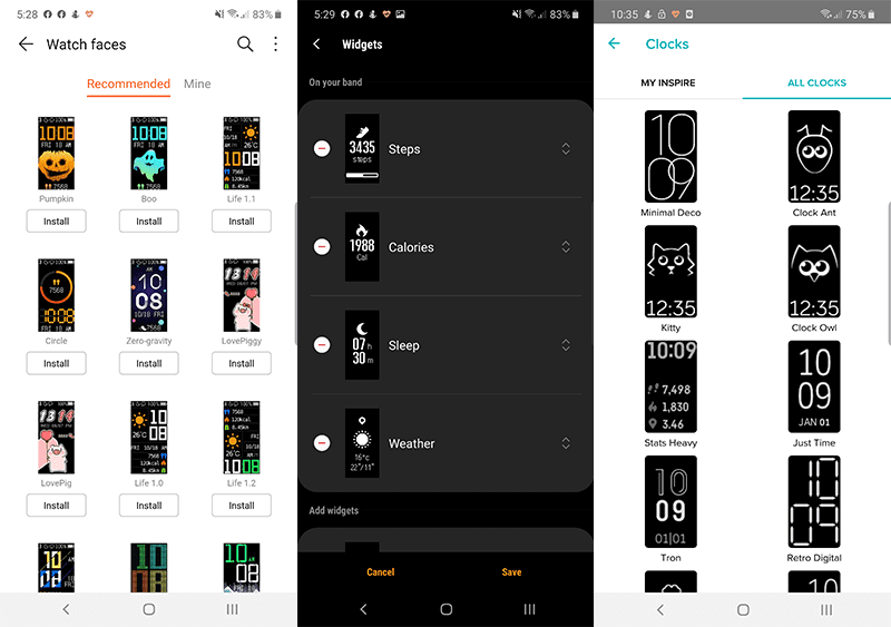samsung health huawei band 4