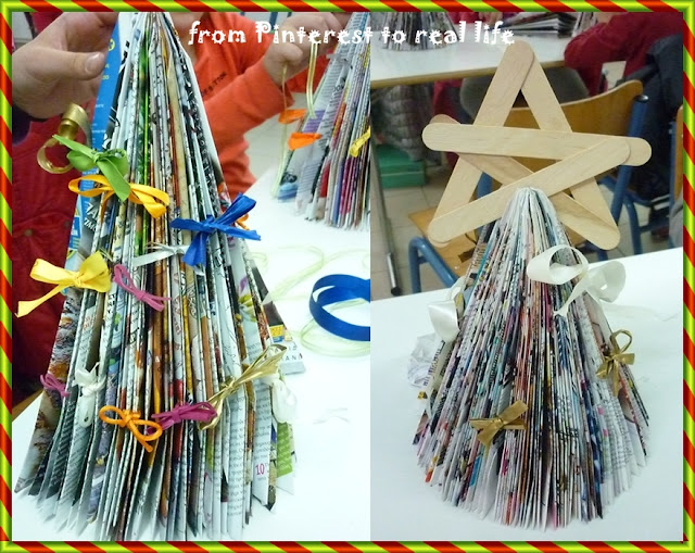 Χριστουγεννιάτικο δέντρο από περιοδικό / DIY magazine Christmas tree