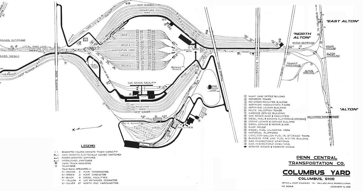 Towns and Nature Columbus, OH NS/Pennsy Buckeye Yard and N&W Watkins Yard