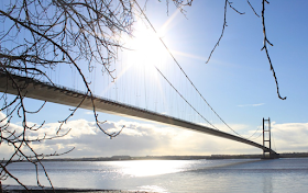 The Humber Bridge on a sunny day