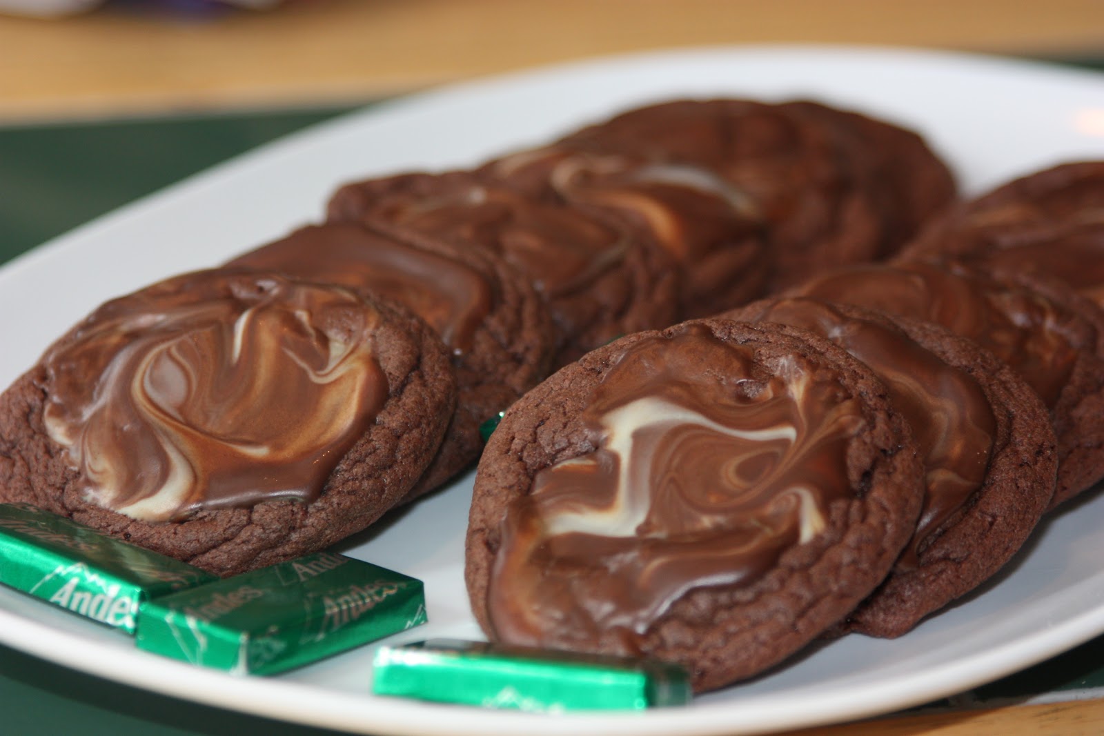 My Recipe Box: Andes Mint Chocolate Cookies